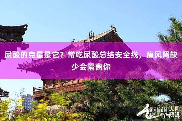 尿酸的克星是它？常吃尿酸总结安全线，痛风肾缺少会隔离你