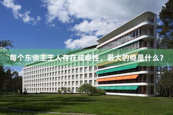 每个东谈主王人存在成瘾性，最大的瘾是什么？